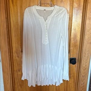 Chic Cream Long Sleeve Dress